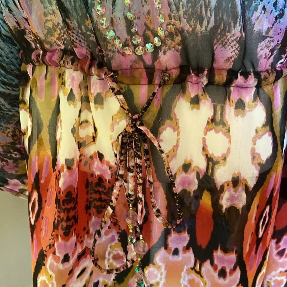 Lucky & Coco embellished swimsuit coverup. Size large!! - Picture 5 of 8
